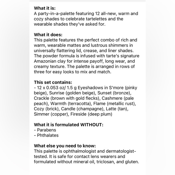 TARTE Tartelette Toasted Eyeshadow Palette - Picture 10 of 10